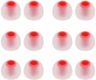 Pitambara 12 Pcs (6 Pair) Replacement Ear Buds Tips Earbuds Eartips Earphones In The Ear Headphone Cushion (Pack of 12, Transparent Red) In The Ear Headphone Cushion(Pack of 12, Red) Pitambara 12 Pcs (6 Pair) Replacement Ear Buds Tips Earbuds Eartips Earphones In The Ear Headphone Cushion (Pack of 12, Transparent Red) In The Ear Headphone Cushion(Pack of 12, Red)