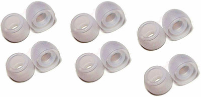 Hoppokart Hub (12 pcs) 6 Pair White Earbuds Silicone Rubber Earbuds Tips, Eartips, Earpads, Earplugs, for Replacement in Earphones and Bluetooth In The Ear Headphone Cushion(Pack of 6, White) Hoppokart Hub (12 pcs) 6 Pair White Earbuds Silicone Rubber Earbuds Tips, Eartips, Earpads, Earplugs, for Replacement in Earphones and Bluetooth In The Ear Headphone Cushion(Pack of 6, White)
