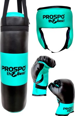 PROSPO Boxing Kit, Boxing Set, Champ Boxing Set for Age 1-8 Yrs (Turquoise Black) Fitness Accessory Kit Kit