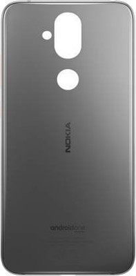 Unique4Ever Nokia 8.1 ( Glass ) Back Panel(Silver)