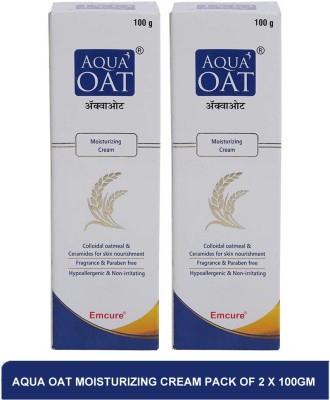 AQUA OAT moisturizing cream - moisturising cream for dry skin(pack of 2)100g(200 g)