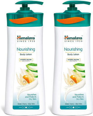 HIMALAYA Nourishing Body Lotion With Aloe Vera 400ml Each(800 ml)