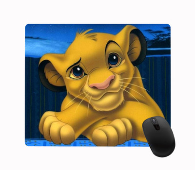 ARTBUG The Lion King Cartoon Printed Non-Slip Soft Mouse Pad for Optical/Laser Mouse (23cm x 19cm) - C58 Non Slip Base Mousepad(Multicolor)