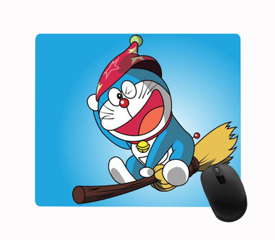 ARTBUG Doraemon Cartoon Printed Non-Slip Soft Mouse Pad for Optical/Laser Mouse (23cm x 19cm) - C64 Mousepad(Multicolor)
