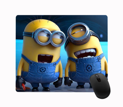 ARTBUG Minion Cartoon Printed Non-Slip Soft Mouse Pad for Optical/Laser Mouse (23cm x 19cm) - C1 Mousepad(Multicolor)