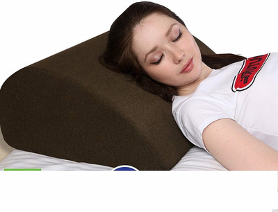 METRON (24'' x 16'' x 8'' Inches) Curve Multi Puprose Bed Wedge Cushion Foam Solid Orthopaedic Pillow Pack of 1(Multicolor)