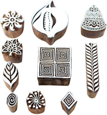 Hashcart Designed for printing on any surface, cool choice for those who like the use of stamps for abstract art or crafting. Best to use with any abstract art experiments. Uniquely hand crafted Indian wooden printing blocks created using traditional carving skills and techniques. Gorgeously hand ca