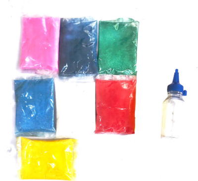 KHUSHA CREATION Pack of 10 Rangoli Powder(Multicolor)
