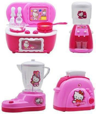 MANGUKIYA EMPIRE Children's Kitchen Accessories with Lighting 4pcs