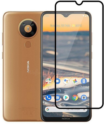 Caseline Edge To Edge Tempered Glass for Nokia 5.3(Pack of 1)