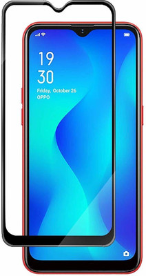 TINGTONG Edge To Edge Tempered Glass for Oppo A1k(Pack of 1)