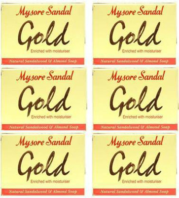 MYSORE SANDAL sandalwood bath soap(6 x 125 g)