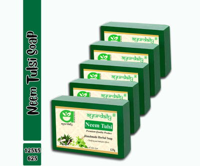 Ayurdaily Natural Neem & Tulsi Bath Soap(5 x 125 g)