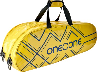 One O One -Mystic Collection Double Compartment Yellow+Blue Racket KitBag (Badminton/Tennis)(Yellow, Kit Bag)