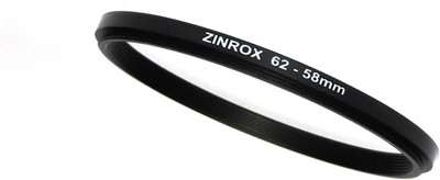 ZINROX 62-58mm Step Down Lens Filter Adapter Ring - Set of 1 Piece - Allows You to Fit Smaller Size Lens Filters on a Lens with a Larger Diameter - Size : 62-58mm Step Down Ring(62 - 58 mm)