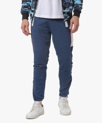 CAMPUS SUTRA Solid Men Blue Track Pants