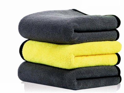 Daily Fest Microfiber Vehicle Washing  Cloth(Pack Of 3, 800 GSM)