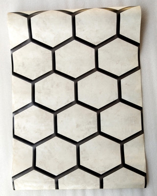 GRAH PRAVESH Embossed Decorative White Wallpaper(L x W: 1000 cm x 53 cm)