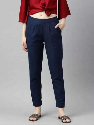 fearlessfashion Regular Fit Women Blue Trousers