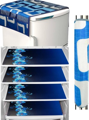 SHAPHIO Refrigerator  Cover(Width: 53 cm, BLUE)