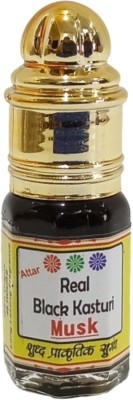 INDRA SUGANDH BHANDAR Real Black Musk For Men Extract of Kasturi Dana Long Lasting Fragrance Herbal Attar(Gold Musk)