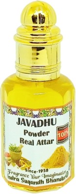 INDRA SUGANDH BHANDAR Best Javadhu Powder Alcohol free (Real Indian Javadhu Beige Attar) Very Long Lasting Fragrance Herbal Attar(Sandalwood)