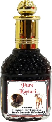 INDRA SUGANDH BHANDAR Pure & Red Kasturi Blood Red Color Musk Long Lasting Fragrance Herbal Attar(Gold Musk)