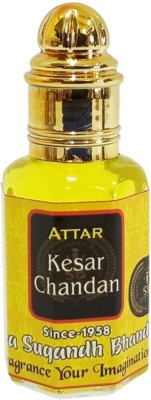 INDRA SUGANDH BHANDAR Mysore Saffron Sandal Pure Kesar Chandan Long Lasting Fragrance Herbal Attar(Zafari, Sandalwood)