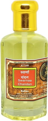 INDRA SUGANDH BHANDAR Swarnaa Chandan With Golden Crystals Real Sandalwood Long Lasting Fragrance Herbal Attar(Woody, Saffron)