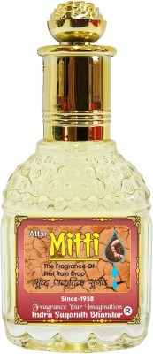 INDRA SUGANDH BHANDAR Kesar Chandan Perfume To Relax & Refresh Your Mind Original Saffron Sandal Long Lasting Fragrance Herbal Attar(Mitti)