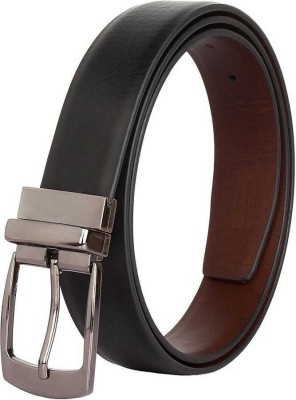 NUKAICHAU Men Formal Black Artificial Leather Reversible Belt