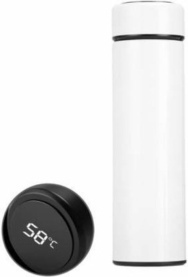 Lekh Enterprise by Rolimoli.com Smart Vacuum Insulated Water Bottle with LED Temperature Display 500 ml Bottle(Pack of 1, White, Black, Steel)