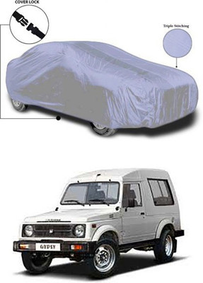 Coverit Car Cover For Maruti Suzuki Gypsy (Without Mirror Pockets)(Silver)