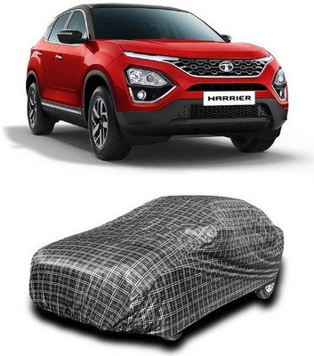 SEBONGO Car Cover For Tata Harrier (Without Mirror Pockets)(Black)