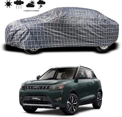 ANTHUB Car Cover For Mahindra XUV 300 (Without Mirror Pockets)(Black)