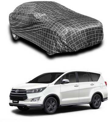 ANTHUB Car Cover For Toyota Innova (Without Mirror Pockets)(Black, White)