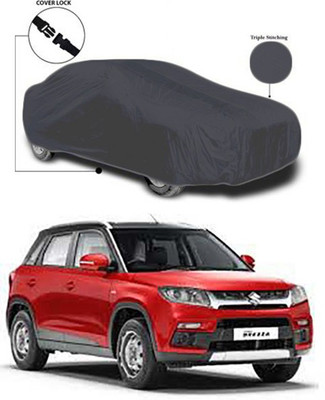 Coverit Car Cover For Maruti Suzuki Vitara Brezza (Without Mirror Pockets)(Grey)