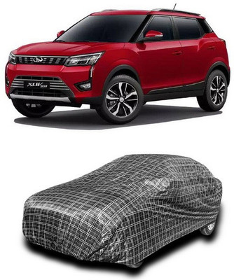ANTHUB Car Cover For Mahindra XUV 300 (Without Mirror Pockets)(Black, White)