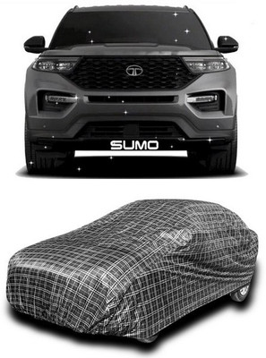 ANTHUB Car Cover For Tata Sumo (Without Mirror Pockets)(Black, White)