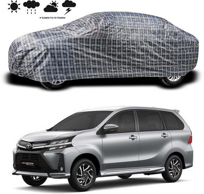 ANTHUB Car Cover For Toyota Avanza (Without Mirror Pockets)(Black)