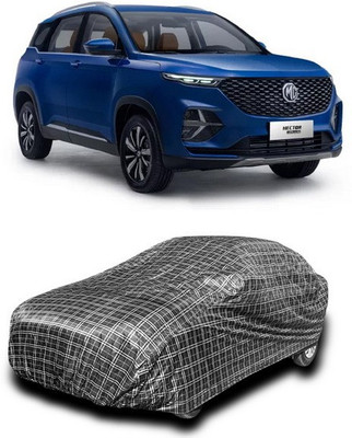 SEBONGO Car Cover For MG Hector (Without Mirror Pockets)(Black)