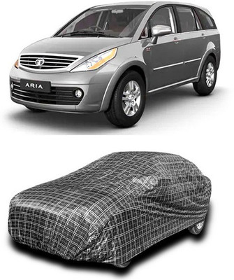 ANTHUB Car Cover For Tata Aria (Without Mirror Pockets)(Black, White)