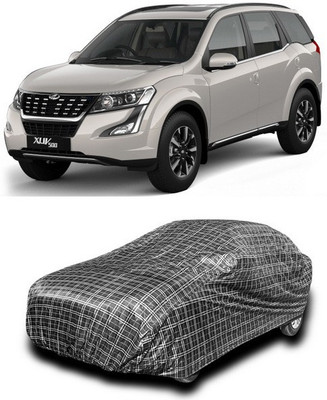 ANTHUB Car Cover For Mahindra XUV 500 (Without Mirror Pockets)(Black, White)