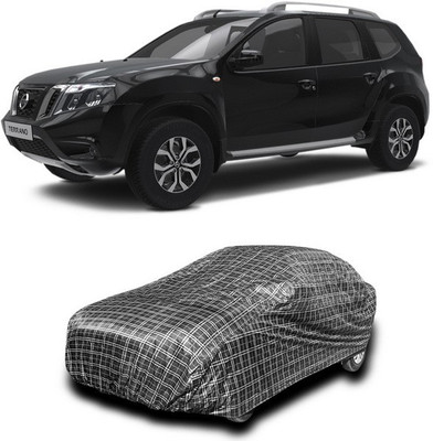 SEBONGO Car Cover For Nissan Terrano (Without Mirror Pockets)(Black)