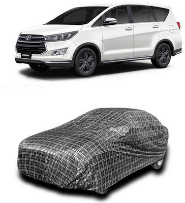 ANTHUB Car Cover For Toyota Innova (Without Mirror Pockets)(Black, White)