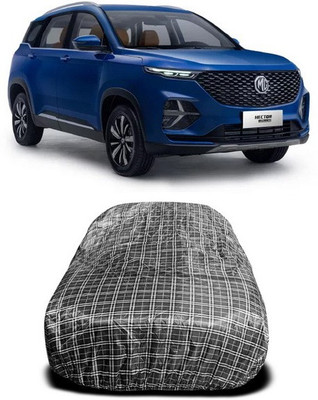 ANTHUB Car Cover For MG Hector (Without Mirror Pockets)(Black)
