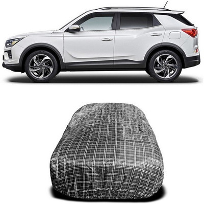 ANTHUB Car Cover For Mahindra XUV 500 (Without Mirror Pockets)(Black)