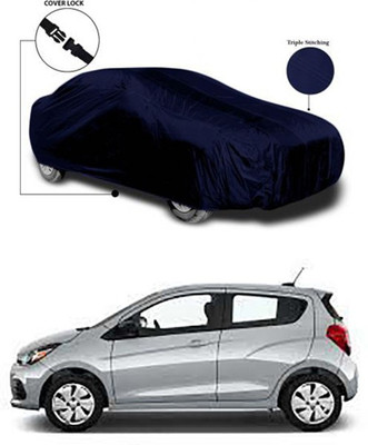 Coverit Car Cover For Chevrolet Spark (Without Mirror Pockets)(Blue)