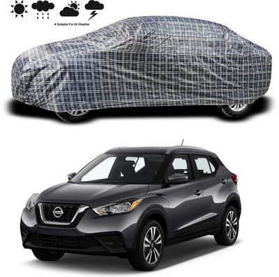 SEBONGO Car Cover For Nissan Kicks (Without Mirror Pockets)(Black)