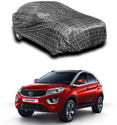 ANTHUB Car Cover For Tata Nexon (Without Mirror Pockets)(Black)